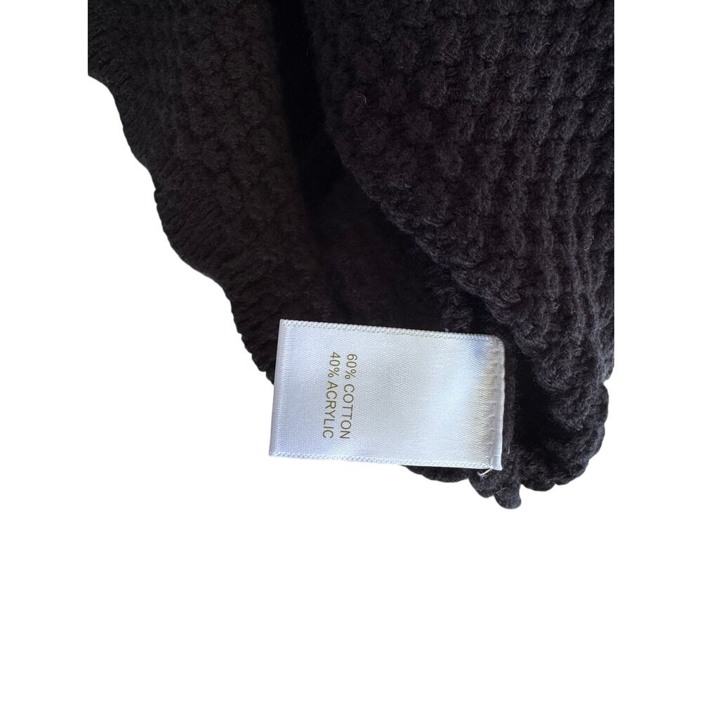 House of Harlow 1960 Large Black Pearl Strap Crop Top Knit Y2K Party Cami - Picture 4 of 8